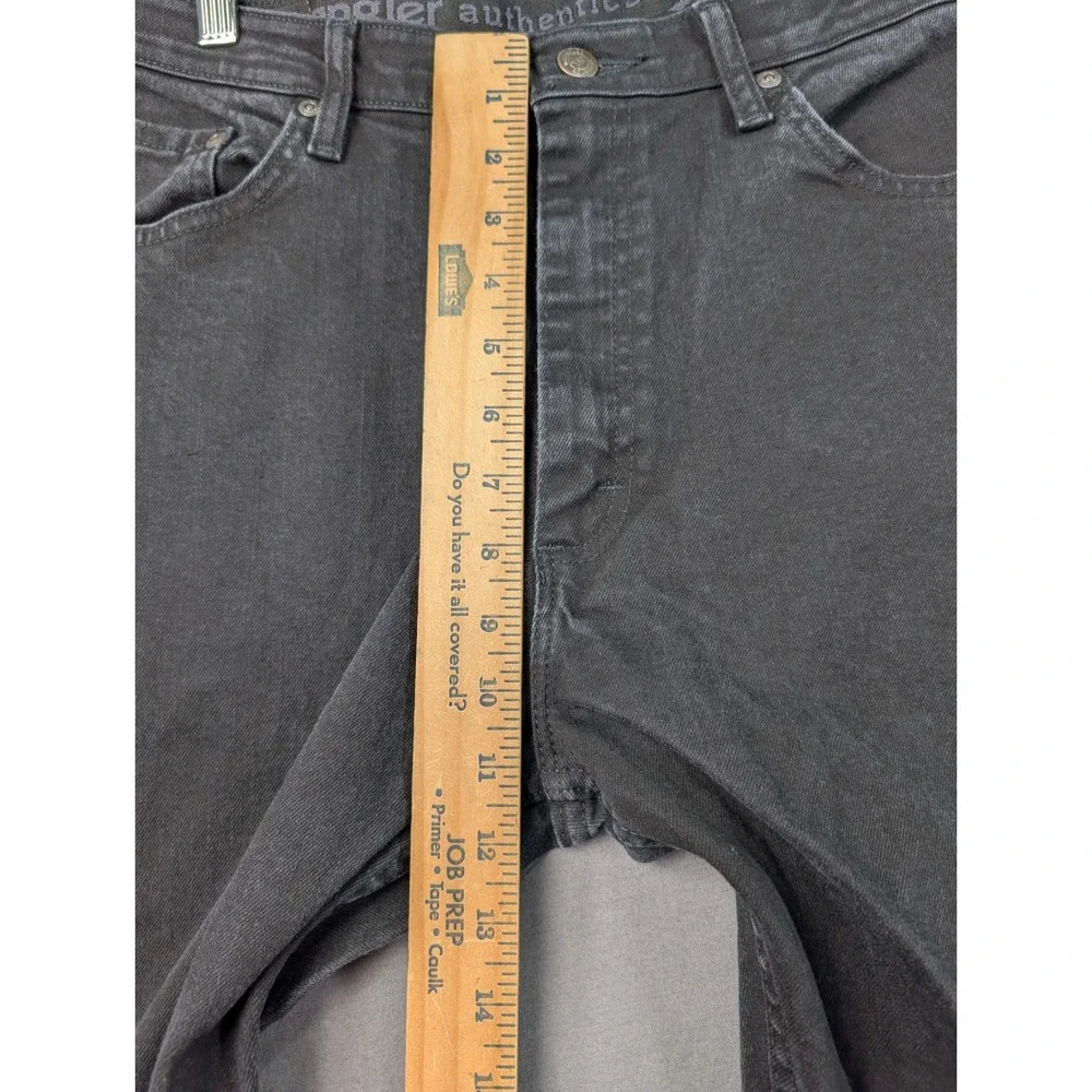 Wrangler Authentics Mens 35x34 Black Straight Leg Jeans